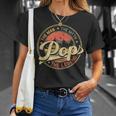 Pop The Man The Myth The Legend Distressed Fathers Day T-Shirt Gifts for Her