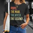 Pops The Man The Myth The Legend Father's Day T-Shirt Gifts for Her