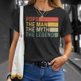 Pops The Man The Myth The Legend Vintage For Pops T-Shirt Gifts for Her