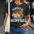 Powered By Bacon And Eggs Bacon Lover T-Shirt Gifts for Her
