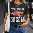 Powered By Bacon For Meat Lovers Keto Bacon T-Shirt Gifts for Her