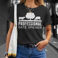 Professional Gate Opener Cow Farm T-Shirt Gifts for Her