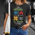 Professional Hvac Technician Hvac Heating Cooling T-Shirt Gifts for Her