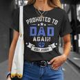 Promoted To Dad Again 2024 New Dad Father's Day T-Shirt Gifts for Her