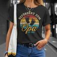 Promoted To Grandpa 2023 Vintage Retro T-Shirt Geschenke für Sie