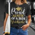 Proud Auntie Of A 2024 Graduate Graduation Matching Family T-Shirt Gifts for Her