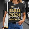 Proud Dad Of 2024 Graduate College Graduation T-Shirt Gifts for Her