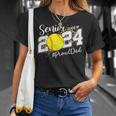 Proud Dad Of A 2024 Senior Graduate Class 2024 Softball T-Shirt Gifts for Her