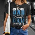 Proud Dad Of A Class Of 2024 Graduate Graduation Dad Family T-Shirt Gifts for Her