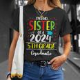 Proud Sister Of A Class Of 2024 5Th Grade Graduation T-Shirt Gifts for Her