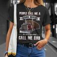 Proud Trucker Dad Truck Driver For Father's Day T-Shirt Gifts for Her