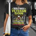 Proud World War 2 Veteran Son Military Ww 2 Veterans Family T-Shirt Gifts for Her