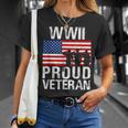 Proud Wwii World War Ii Veteran For Military Men Women T-Shirt Gifts for Her