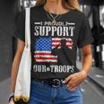 I Proudly Support Our Troops Veteran T-Shirt Gifts for Her