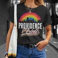 Providence Pride Lgbt Lesbian Gay Bisexual Rainbow Lgbtq T-Shirt Gifts for Her