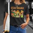 Psychedelic Magic Mushrooms Retro Vintage Stay Weird T-Shirt Gifts for Her