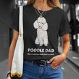 Pudel Papa Wie Ein Normaler Papa Nur Cooler T-Shirt Geschenke für Sie