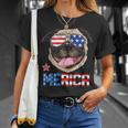 Pug Merica 4Th Of July Men Kids Boys Girls Dog Puppy T-Shirt Gifts for Her