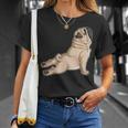 Pug Yoga Fitness Workout Gym Dog Lovers Puppy Athletic Pose T-Shirt Gifts for Her