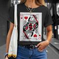 Queen Of Hearts Valentines Day Cool V-Day Couple Matching T-Shirt Gifts for Her