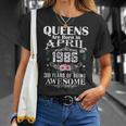 Queens Are Born In April 1986 38 Years Of Being Awesome T-Shirt Gifts for Her