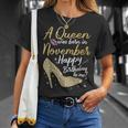 Queens Are Born In November Birthday For Women T-Shirt Gifts for Her