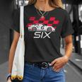 Race Car 6Th Birthday Six Year Old Boy Party T-Shirt Gifts for Her