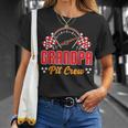Race Car Birthday Grandpa Pit Crew Racing Car Party Family T-Shirt Gifts for Her