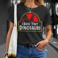 I Raise Tiny Dinosaurs Backyard Chicken Farmer Joke T-Shirt Gifts for Her
