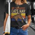 My Therapist Eats Hay Horse Riding Equestrian Men Women Kids T-Shirt Gifts for Her