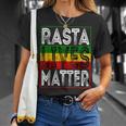 Rasta Lives Matter Reggae Music Rastafari Lover Dreadlock T-Shirt Gifts for Her