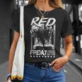 Red Friday Remember Everyone Deployed Veterans Day T-Shirt Gifts for Her