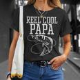 Reel Cool Daddy Papa Fisch Angeln Angeln Angler Angler Papa Herren T-Shirt Geschenke für Sie