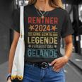 Rente Eine Echte Legende Verlässt Das Gelände Rentner 2024 T-Shirt Geschenke für Sie