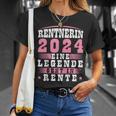 Rentnerin 2024 Eine Legende Geht In Rente T-Shirt Geschenke für Sie