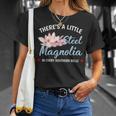Theres A Little Sl Magnolia In Every Southern Belle T-Shirt Gifts for Her