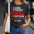 Retired Teacher Class Of 2024 Retirement School T-Shirt Gifts for Her