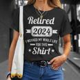 Retirement 2024 Worked Whole Life For This Retired T-Shirt Gifts for Her