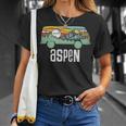 Retro Aspen Colorado Outdoor Hippie Van Graphic T-Shirt Gifts for Her