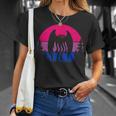 Retro Bi Mothman Bisexual Pride Point Pleasant Cryptid T-Shirt Gifts for Her