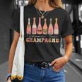 Retro Blame The Champagne Happy New Year 2024 Party Friends T-Shirt Gifts for Her