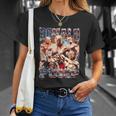 Retro Donald Pump Gym Collage Foto Meme Divertido Trump Camiseta unisex Regalos para ella