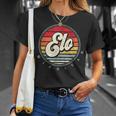 Retro Elo Home State Cool 70S Style Sunset T-Shirt Gifts for Her