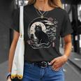 Retro Kawaii Black Cat Japanese Anime Cat T-Shirt Gifts for Her