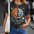 Retro Total Solar Eclipse Noblesville Indiana T-Shirt Gifts for Her