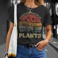 Retro Vintage Easily Distracted By Plants For Plants Lover T-Shirt Gifts for Her