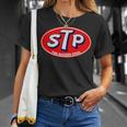 Retro Vintage Gas Station Stp Motor Oil Car Bikes Garage T-Shirt Gifts for Her