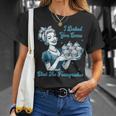 Retro Vintage Housewife I Baked You Some Shut The Fucupcakes T-Shirt Gifts for Her