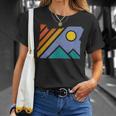 Retro Vintage Oregon Throwback Mountains And T-Shirt Gifts for Her