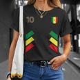 Retro10 Senegal Football Senegal Bandera De Senegal Camiseta unisex Regalos para ella